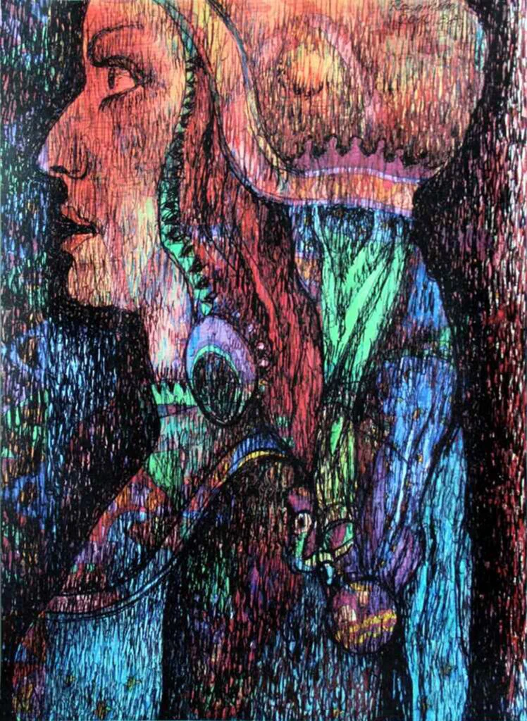 Die orientalische Braut, Digitaldruck