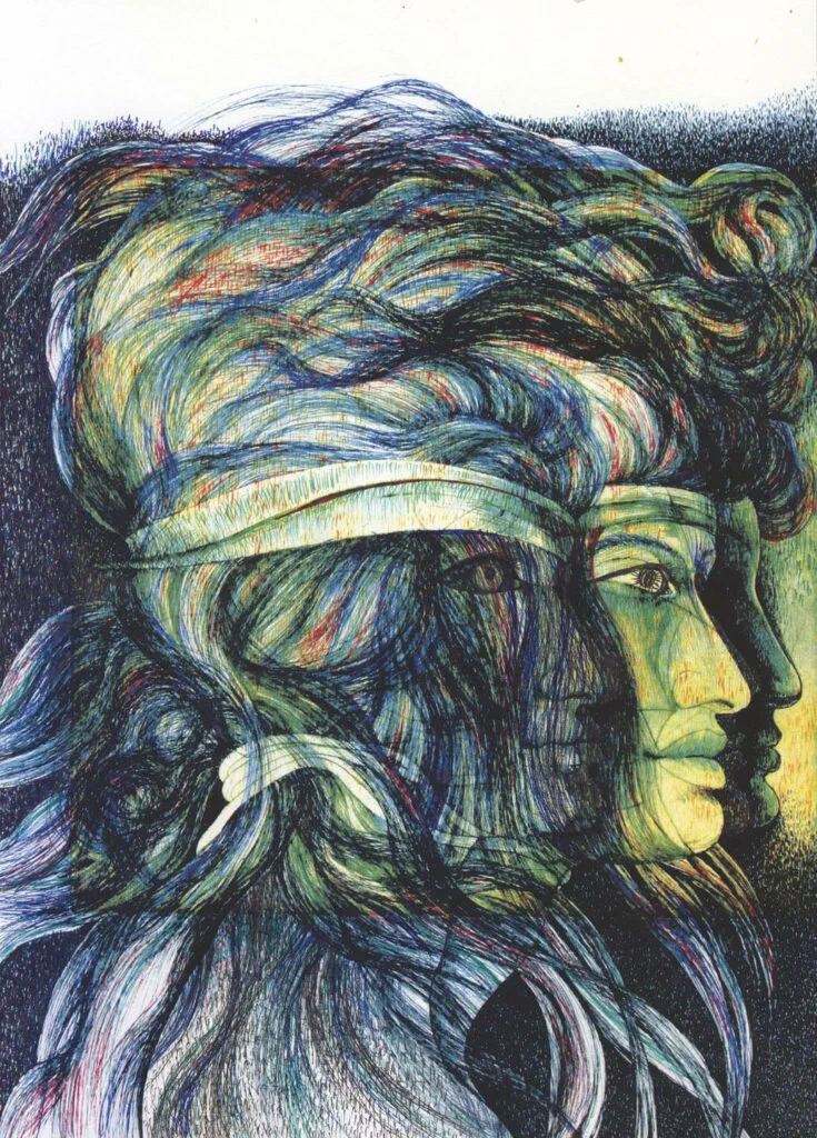 Vielgesichtige Venus, Digitalgrafik