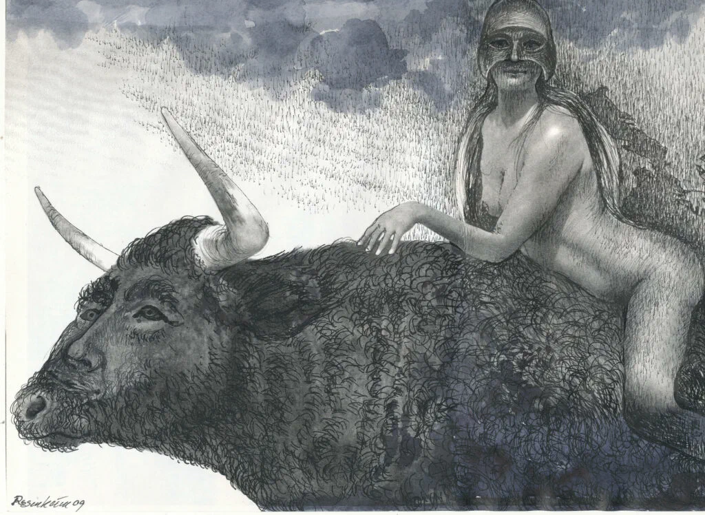 Europa auf dem Stier, Digitalgrafik
