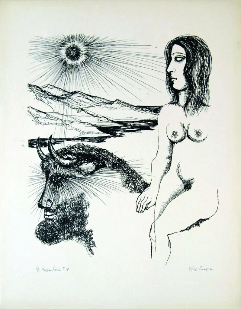 Europa, Lithographie