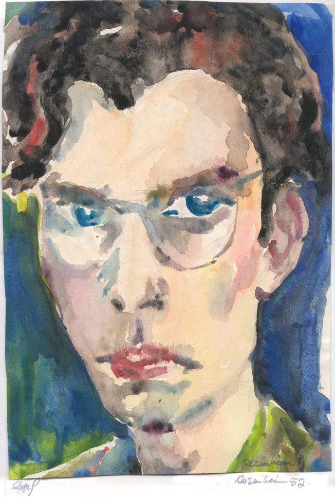 Kopf, Aquarell auf Aquarellpapier