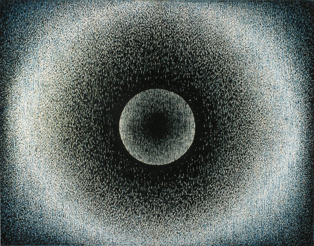 1965 Stella noctis, Tempera auf Karton
