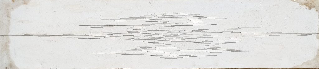 1966 Weißes Relief II, Öl auf Leinwand