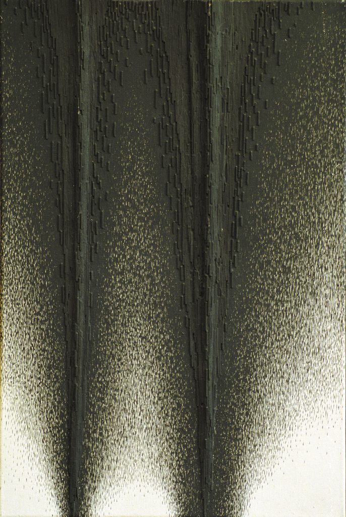 1966 Schwarze Fontäne, Öl auf Leinwand