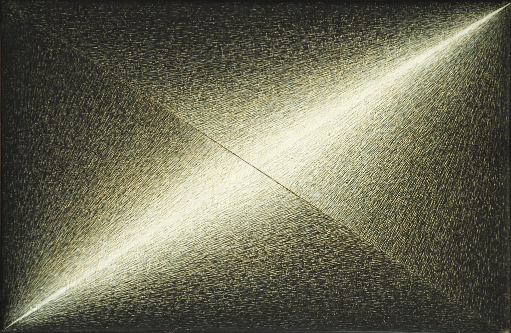1968 Ohne Titel (X1/68), Kunstharzfarbe auf Leinwand