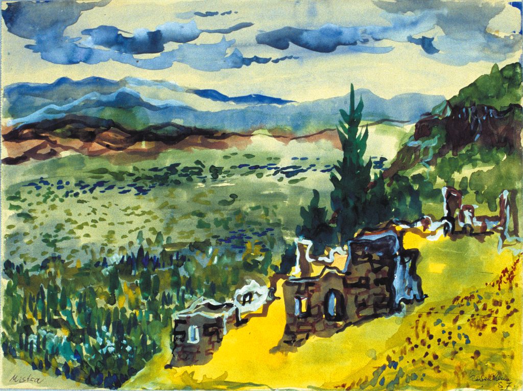1957 Mistra, Aquarell auf Papier