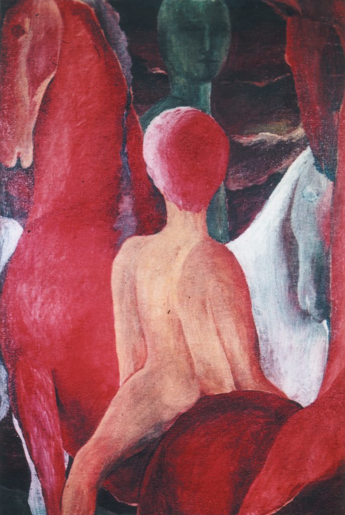 Reiterbild, Öl auf Leinwand. 1957.