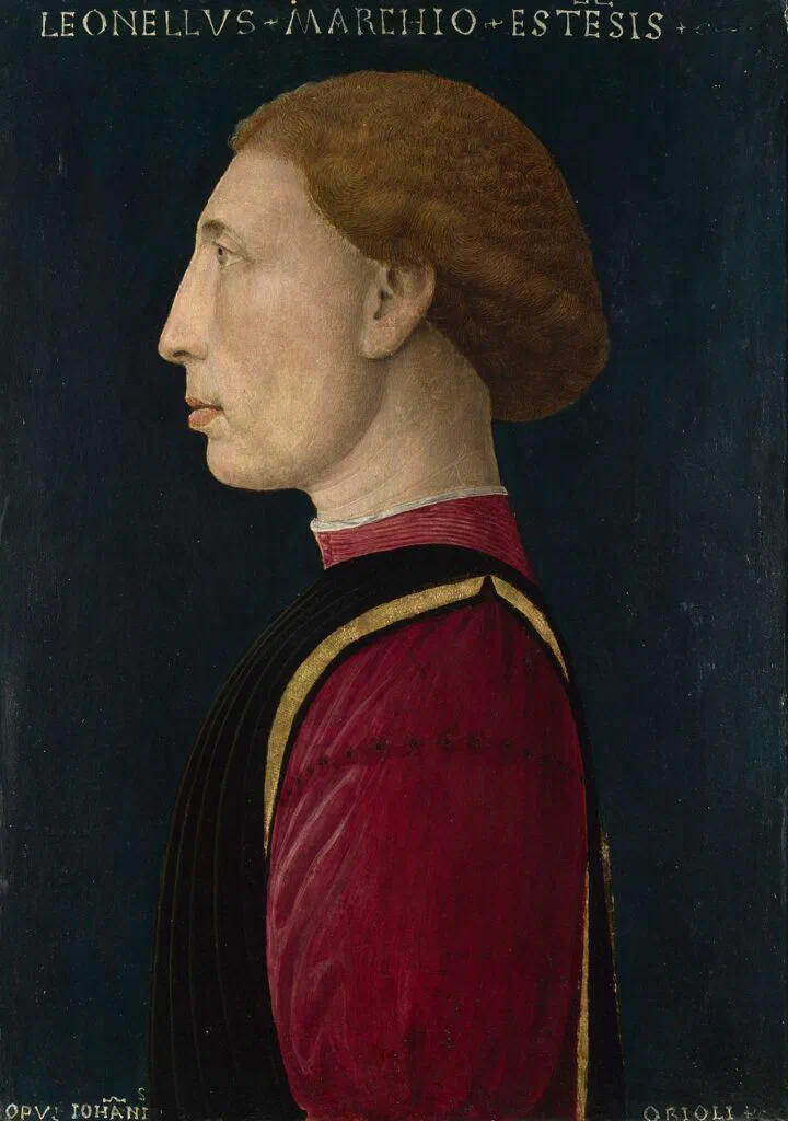 Ritratto d’un Gentiluomo rinascimentale, Vorlage: Porträt des Leonello d’Este von Giovanni da Oriolo, ca. 1447