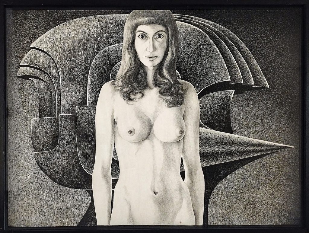 Sophia, Kunstharzfarbe und Bleistift auf Hartfaser. 1976.