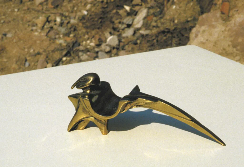 Sphinx, Dreiviertelansicht, Skulptur, Bronze