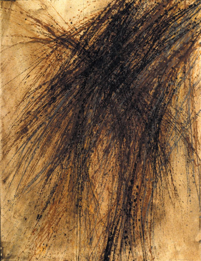 1962 Ohne Titel (T1–62), Tempera auf Papier