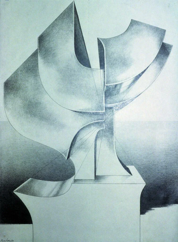 Steelflower, Zeichnung, Bleistift auf Papier