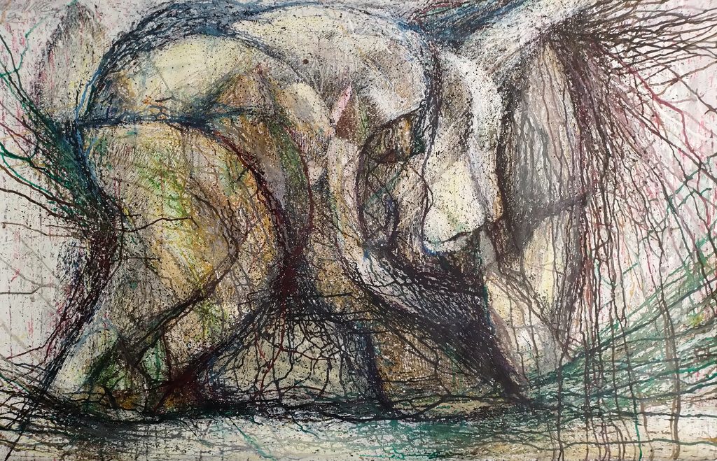 Zeus, Malerei, Acryl auf Leinwand